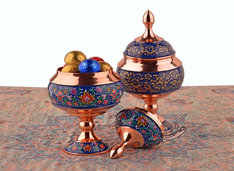 تصویر 3 از خرید و فروش شکلات خوری میناکاری مس با شرایط فوق العاده